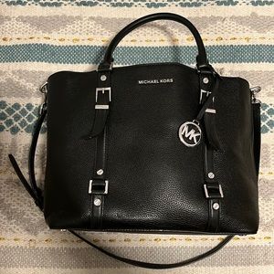Black Michael Kors leather tote